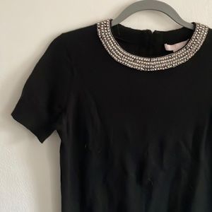 Short Sleeved Sparkle Cashmere Sweater